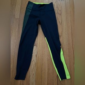 Athleta Asym Colorblock Tight Legging Supersonic Fabric S EUC